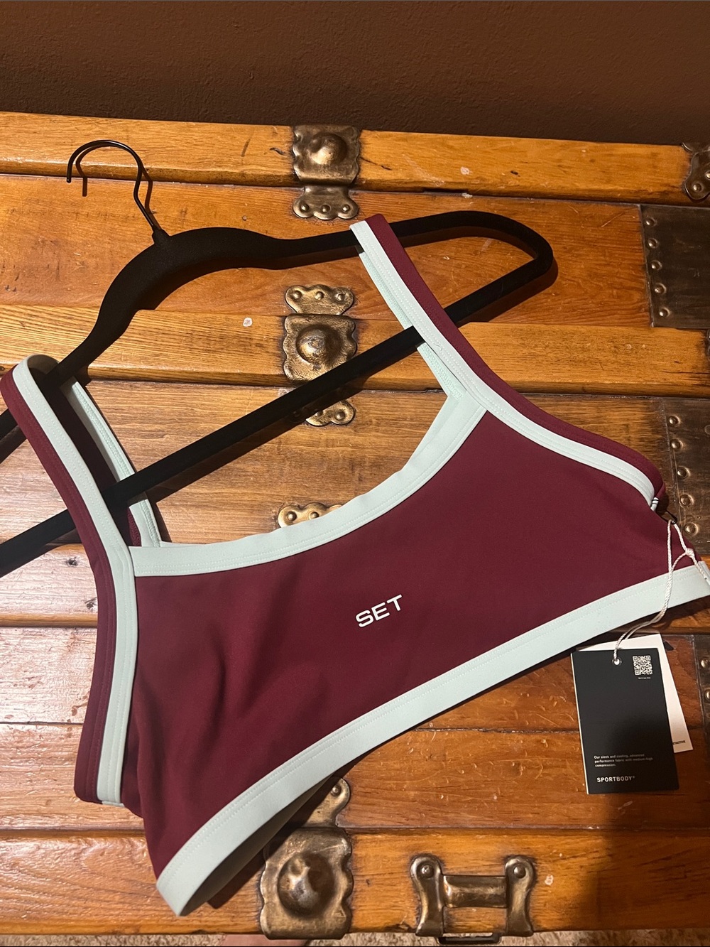 Set Active Sportbody Vista Sporty Contrast Double Strap Bra - Picture 7 of 7